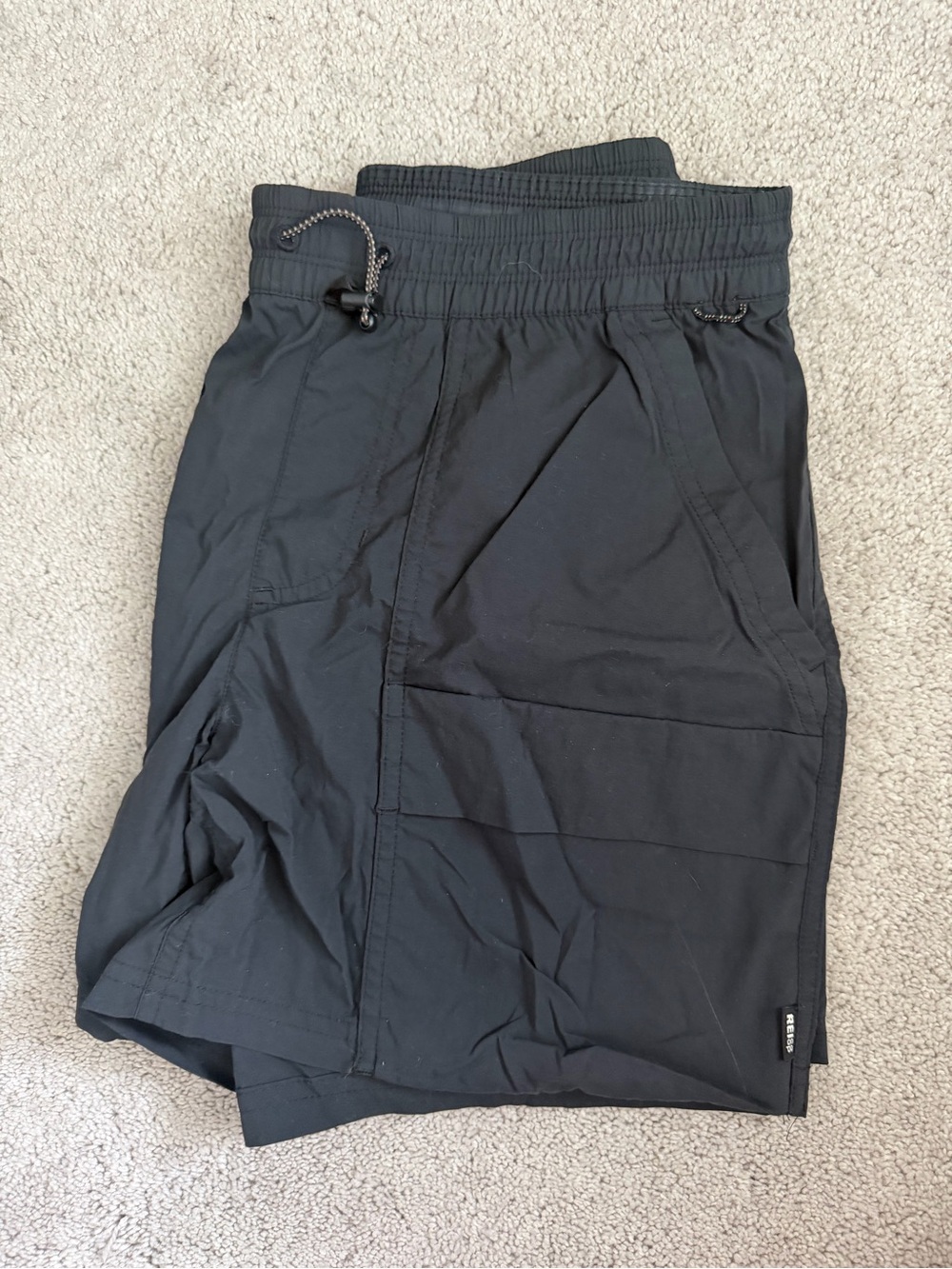 REI Black Women's Hiking Drawstring Shorts